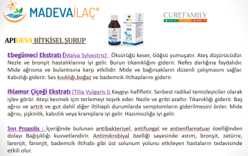 Apideva Propolisli Bitkisel Şurup 100ml