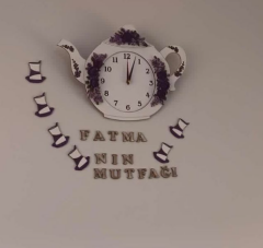 Fatma'nın Mutfağı Bardaklı Duvar Saati