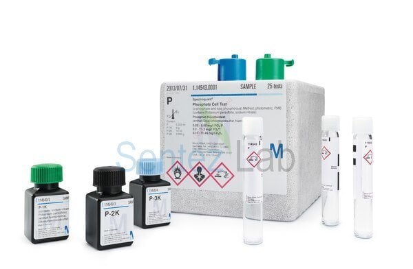 Merck 100614 Nitrate Cell Test Method photometric DMP 23 - 225 mg/l NO₃-N 102 - 996 mg/l NO₃⁻ Spectroquant 25 Test