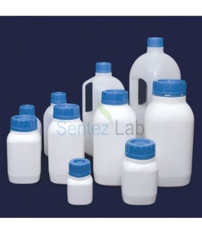 İSOLAB 061.42.500 şişe - P.P - toz maddeler için - 500 ml (50 adet)