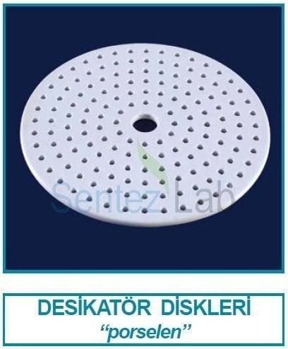 İSOLAB 039.05.300 desikatör diski - porselen - 300 mm