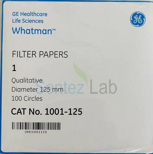 Whatman 1001-125 Kantitatif Filtre Kağıdı No grade |  Qualitative Filter Paper 1 - 125 mm / 100 Adet