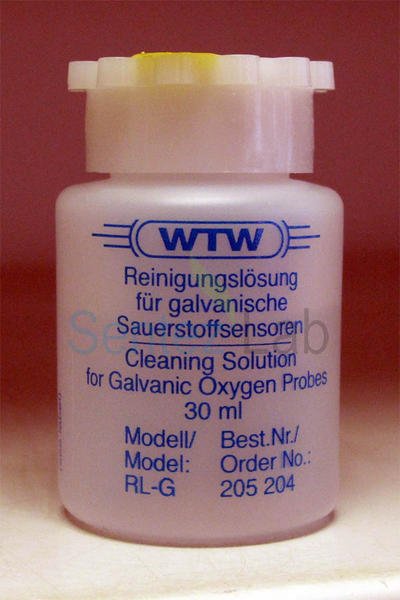 Wtw RL G Galvanik oksijen elektrotları için temizleme çözeltisi StirrOx G, Cellox 325, Durox 325, TA 197 Oxi, ConOx ve MPP 350 Ox modülü için uygundur 30 ml.