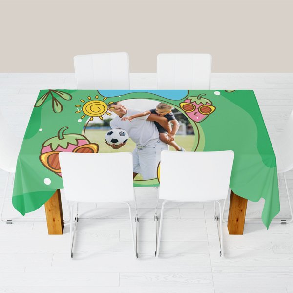 Kişiye Özel Baskılı Masa Örtüsü 150x170 cm-002