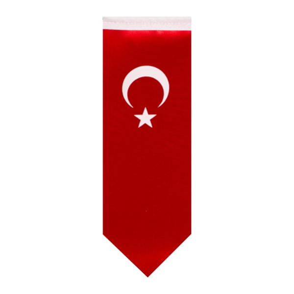 Kılıç Türk Masa Bayrağı (Direksiz) 8,5x25 cm - 10 adet