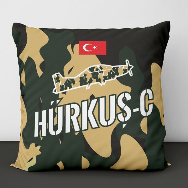 Hürkuş-C Temalı Baskılı Yastık-9