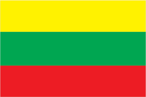 Litvanya 15x22,5 Masa Bayrağı (Direksiz)