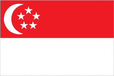 Singapur 15x22,5 Masa Bayrağı (Direksiz)