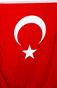 Türk bayrağı 30x45 cm Alpaka Kumaş - Sopalı-30 adet