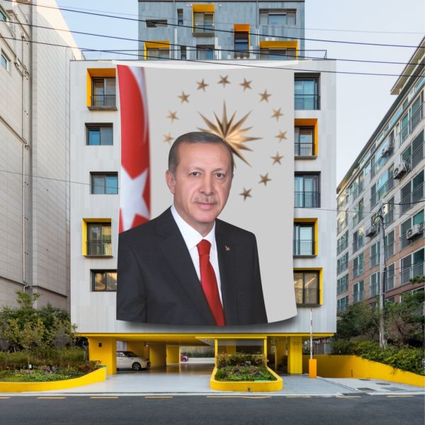 Recep Tayyip Erdoğan Portresi 100x150 cm