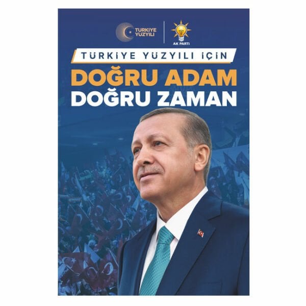 Recep Tayyip Erdoğan Kumaş Seçim Posteri 600x900 cm