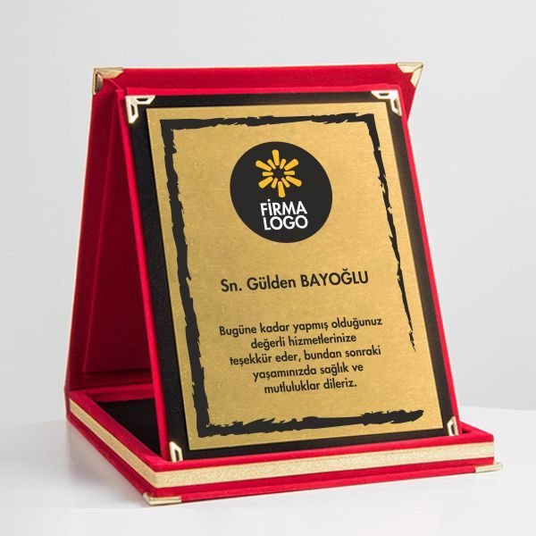 Kırmızı Kadife Plaket-0004