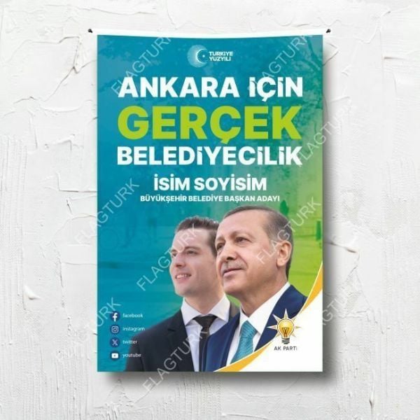 Ak Parti 2024 Belediye Başkanı Aday Posteri 400X600 cm-002