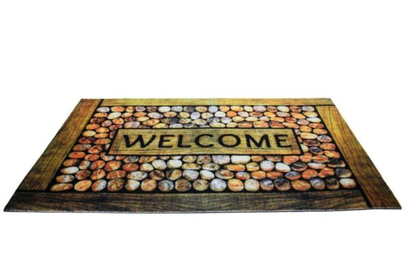 Giz Home Trendy Kapı Paspası 45X75 Welcome Taş