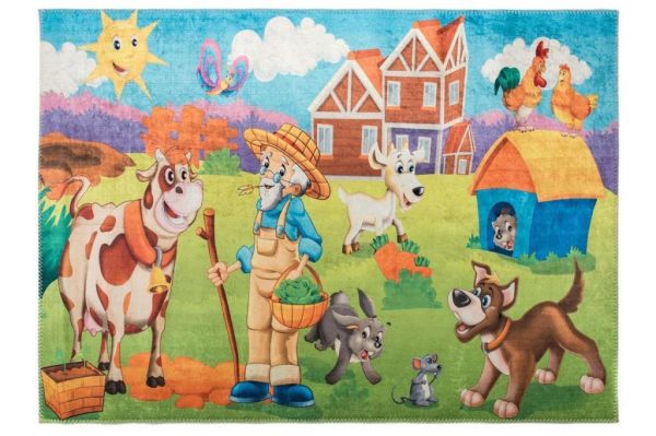 Giz Home Kids Halı 100X140 Çiftlik