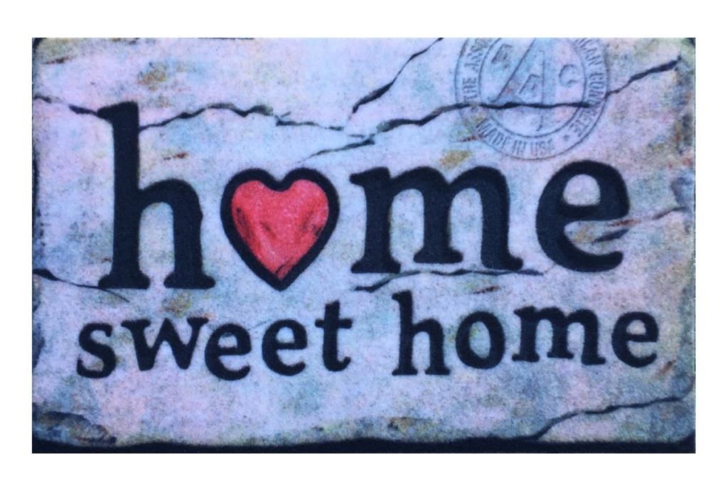 Giz Home Rock&Roll Kapı Paspası 45X75 Home Sweet Home