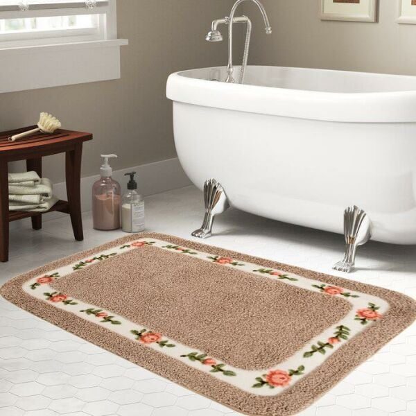 Giz Home Gül Banyo Paspası 70X120 Brown