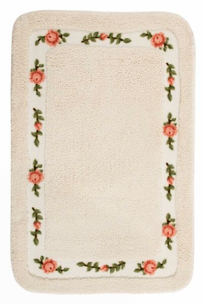 Giz Home Gül Banyo Paspası 70X120 Cream