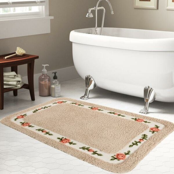 Giz Home Gül Banyo Paspası 70X120 Linen