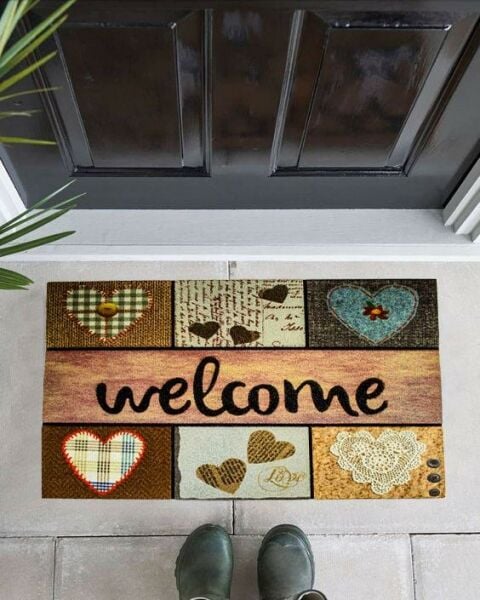 Giz Home Mozaik Kapı Paspası 45X75  8861-03-Wm