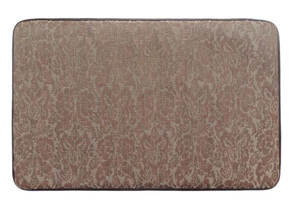 Giz Home Comfort Mat Mutfak Paspası 45X75  Kahve Damask