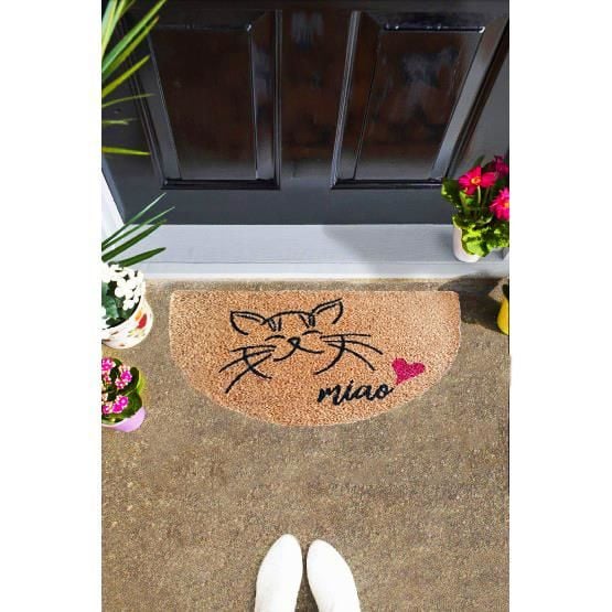 Giz Home Koko Kapı Paspası 35X60 Miao Kedi