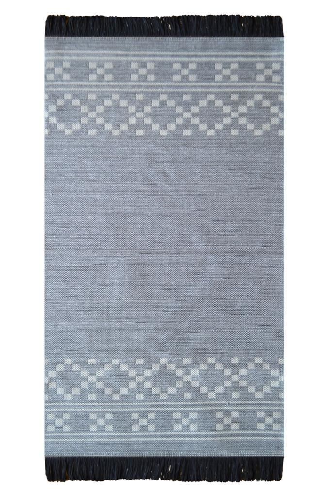 Giz Home Mina Kilim 120x180 Cm Gri Bordür