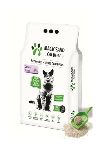 Magicsand Cat Litter Lavanta kokulu Kedi Kumu 20 lt KALIN TANELİ