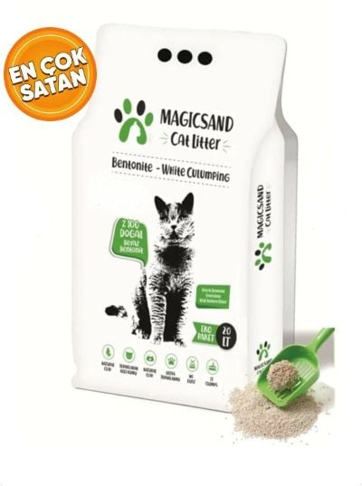 magicsand Cat Litter Kokusuz Kedi Kumu 20 Lt İnce Taneli