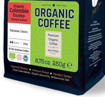 Moliendo Organic Colombia Excelso Yöresel Kahve 250 g (Çekirdek)