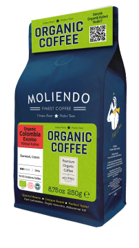 Moliendo Organic Colombia Excelso Yöresel Kahve 250 g (Çekirdek)