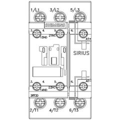Siemens 15kW 1NO+1NC 24V Sirius Kontaktör (3RT2027-1BB40)