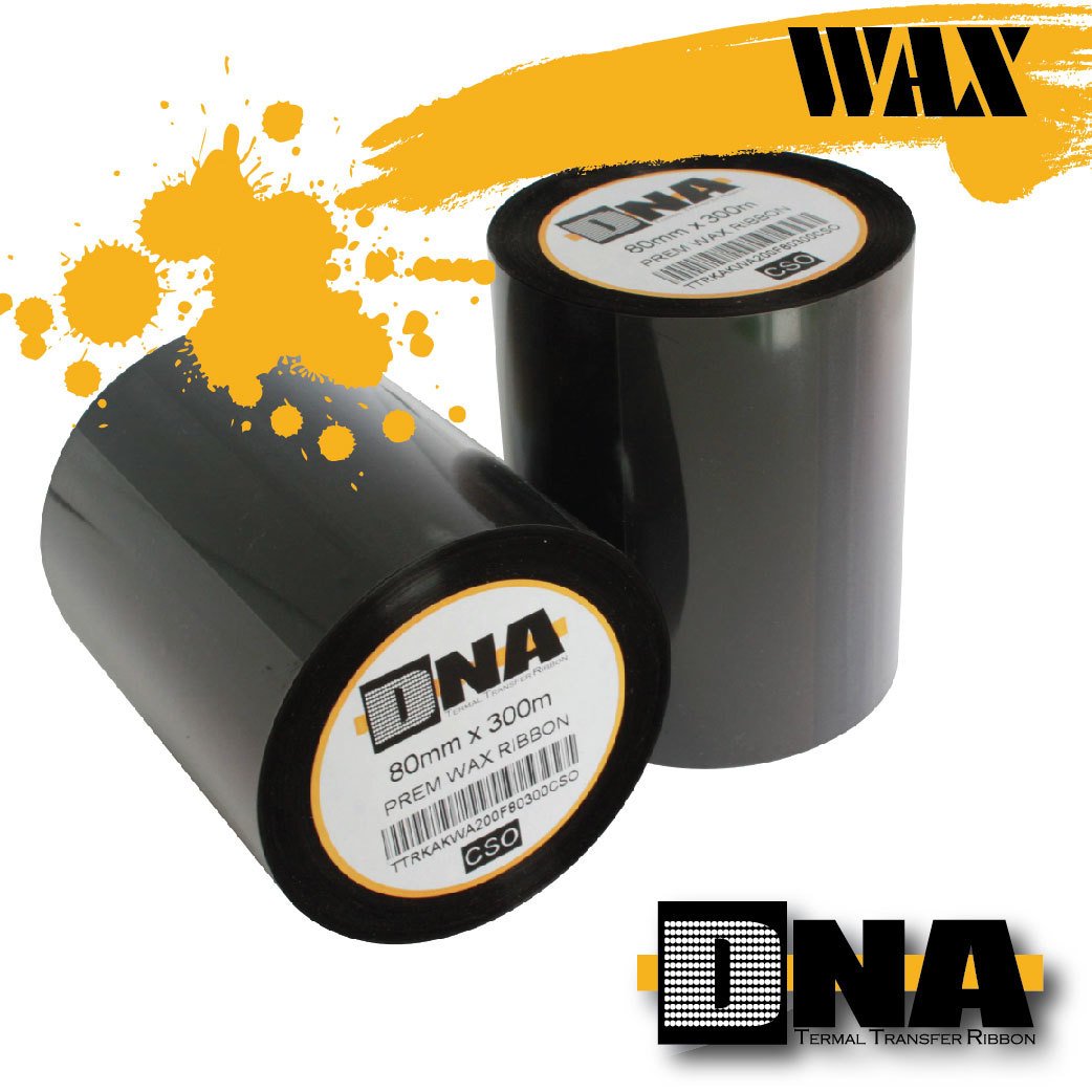 DNA KWA200F Premium Wax Ribon 80mmx300m
