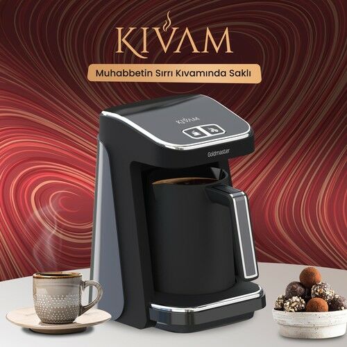 GOLDMASTER KIVAM GM-8380AN ANTRASİT TÜRK KAHVE MAKİNESİ