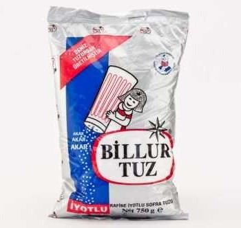 BİLLUR TUZ 750 GR İYOTLU