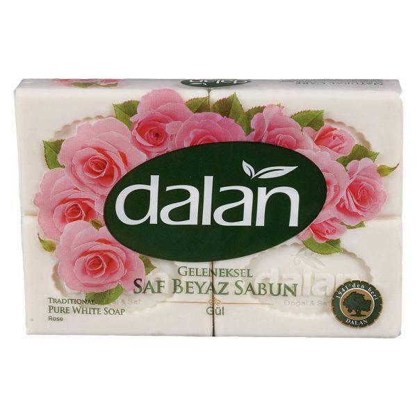 DALAN GELENEKSEL SAF BEYAZ BANYO SABUN PK :4*150 G. GÜL