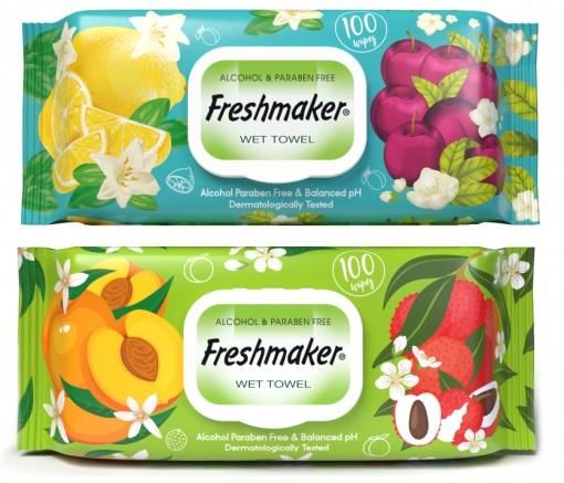 FRESHMAKER 100 LÜ MEYVELİ ISLAK HAVLU