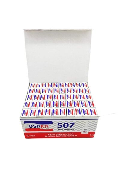 50 ADET OSAKA 507 JAPON YAPIŞTIRICI SUPER GLUE OY-507 BRÜT 17 G 1 KUTU