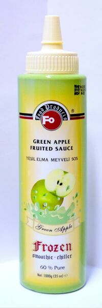 Fo Yeşil Elma Meyveli Sos (Frozen) (%60 Yeşil Elma) 1Kg püre