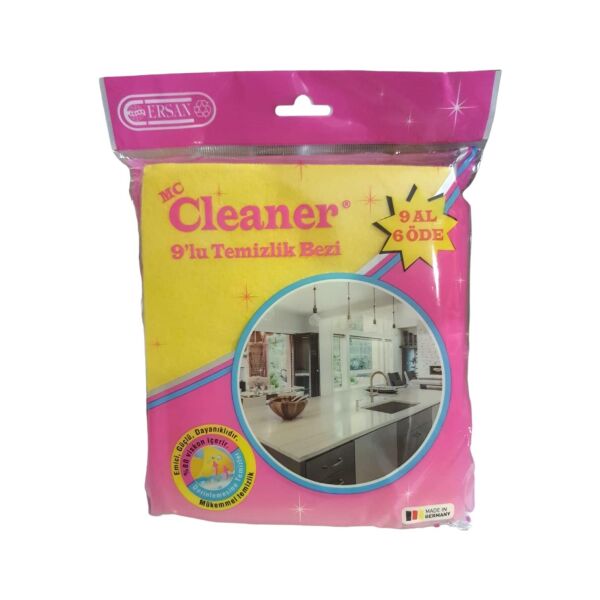 ERSAN 9 LU SARI TEMİZLİK BEZİ MC. CLEANER