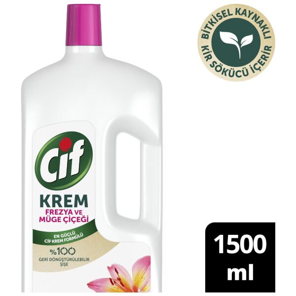 CİF KREM 1,5 KG FREZYA VE MÜGE ÇIÇEGI