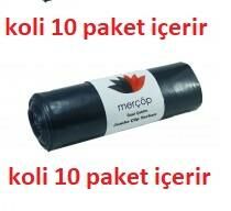 MERÇÖP JUMBO ÖZEL ÇEKIM ÇÖP TORBASI KOLI 10*5 LI