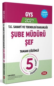 T.C. Sanayi ve Teknoloji Bakanlığı GYS Şube Müdürü - Şef Tamamı Çözümlü 5 Deneme Sınavı