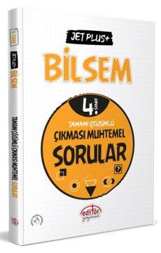 4. Sınıf Bilsem Jet Plus+ Tamamı Çözümlü Çıkması Muhtemel Sorular - Editör Yayınevi