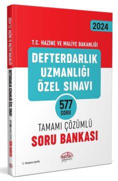 Defterdarlık Uzmanlığı Özel Sınavı 577 Tamamı Çözümlü Soru Bankası