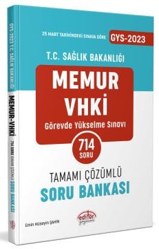 2023 T.C. Sağlık Bakanlığı Memur VHKİ Tamamı Çözümlü Soru Bankası