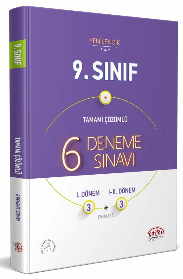 9. Sınıf 6 (3+3) Deneme Sınavı Tamamı Çözümlü