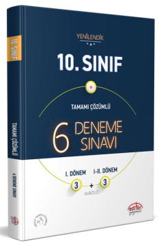 10. Sınıf 6 (3+3) Deneme Sınavı Tamamı Çözümlü