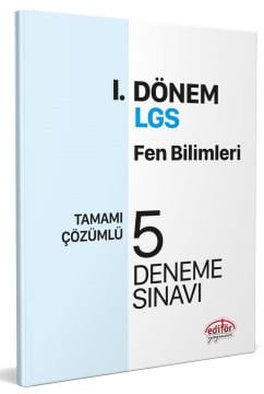 LGS I. Dönem Fen Bilimleri Çözümlü 5 Deneme Sınavı