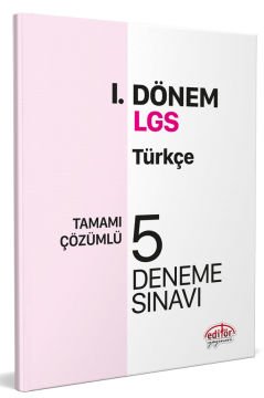 LGS I. Dönem Türkçe Çözümlü 5 Deneme Sınavı